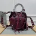 Balenciaga Bucket Bag: Burgundy Leather, Studded Edges, A Bold Fashion Statement size:30×23×17cm #A54208