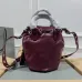 Balenciaga Bucket Bag: Burgundy Leather, Studded Edges, A Bold Fashion Statement size:30×23×17cm #A54208