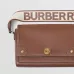 Burberry Crossbody Bag: Logo - Embroidered Strap &amp; Leather, A Nod to Heritage size:25×8×18cm #A54201