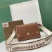 Burberry Crossbody Bag: Logo - Embroidered Strap &amp; Leather, A Nod to Heritage size:25×8×18cm #A54201