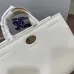 Burberry Timeless White Leather Handbag with Gold - Accented Lock and Dual Handles size:24×3×9cm #A54100