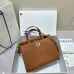 Burberry Timeless White Leather Handbag with Gold - Accented Lock and Dual Handles size:24×3×9cm #A54100