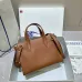 Burberry Timeless White Leather Handbag with Gold - Accented Lock and Dual Handles size:24×3×9cm #A54100