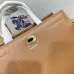 Burberry Timeless White Leather Handbag with Gold - Accented Lock and Dual Handles size:24×3×9cm #A54100