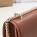 Burberry Leather Shoulder Bag with Chain Strap #A45669