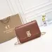 Burberry Leather Shoulder Bag with Chain Strap #A45669