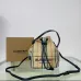 Burberry Phoebe Heritage Stripe Bucket Bag Archive Beige #A50418