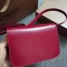 Burberry TB Leather Shoulder Bag - Burgundy Shoulder Bags #A51002