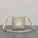 Celine Calfskin Leather Small Triomphe Bucket Bag  Brown/White #A49264