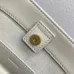 Celine Calfskin Leather Small Triomphe Bucket Bag  Brown/White #A49264