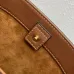 Celine Calfskin Leather Small Triomphe Bucket Bag  Brown/White #A49264