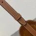 Celine Calfskin Leather Small Triomphe Bucket Bag  Brown/White #A49264