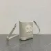 Celine Calfskin Leather Small Triomphe Bucket Bag  Brown/White #A49264