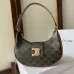 Celine Dnu Ava Medium Triomphe Coated Canvas &amp; Leather Shoulder Bag #A49275