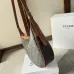 Celine Heloise Triomphe Canvas &amp; Leather Shoulder Bag Women's #A49261