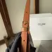 Celine Heloise Triomphe Canvas &amp; Leather Shoulder Bag Women's #A49261