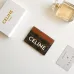 Celine Leather Card Case with Logo Print #A46199