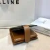 Celine Leather Wallet with Triomphe Closure #A46200