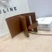 Celine Leather Wallet with Triomphe Closure #A46200