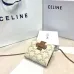 Celine Leather Wallet with Triomphe Closure #A46200