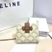 Celine Leather Wallet with Triomphe Closure #A46200