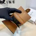 Celine Leather Wallet with Triomphe Closure #A46200