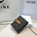 Celine Leather Wallet with Triomphe Closure #A46200