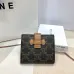 Celine Leather Wallet with Triomphe Closure #A46200