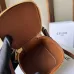 Celine Smooth Calfskin Cuir Triomphe Mini Vanity Case Tan #A49273