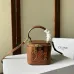 Celine Smooth Calfskin Cuir Triomphe Mini Vanity Case Tan #A49273