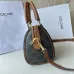 Celine Triomphe Canvas Calfskin Small Boston Bag #A49297