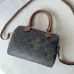 Celine Triomphe Canvas Calfskin Small Boston Bag #A49297