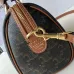 Celine Triomphe Canvas Calfskin Small Boston Bag #A49297