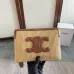 SMALL POUCH WITH STRAP IN TRIOMPHE CANVAS WITH CELINE PRINT #A49263