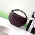 Half-moon chain bag, retro elegant diamond pattern bag