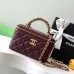 CHANEL CC GHW Vanity Case 2 Way Shoulder Bag #A49145