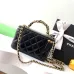 CHANEL CC GHW Vanity Case 2 Way Shoulder Bag #A49145