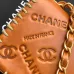 CHANEL Calfskin Embossed Medium Flap Natural #A49168