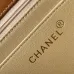 CHANEL Calfskin Embossed Medium Flap Natural #A49168