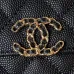 CHANEL Caviar Quilted Chain Top Handle With Chain White/Black #A49146