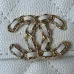 CHANEL Caviar Quilted Chain Top Handle With Chain White/Black #A49146