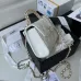 CHANEL Caviar Quilted Chain Top Handle With Chain White/Black #A49146