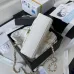 CHANEL Caviar Quilted Chain Top Handle With Chain White/Black #A49146