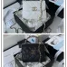 CHANEL Caviar Quilted Chain Top Handle With Chain White/Black #A49146