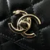 CHANEL Lambskin Quilted Crystal Top Handle Clutch #A50415
