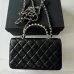 CHANEL Lambskin Quilted Crystal Top Handle Clutch #A50415