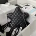CHANEL Lambskin Quilted Walk of Fame Star Bag Black #A49166