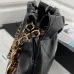 Chanel 22 handbag, Shiny calfskin &amp; gold-tone metal , black #A49167