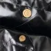 Chanel 22 handbag, Shiny calfskin &amp; gold-tone metal , black #A49167