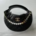 Chanel 23k Hula Hoop Bag with Camelia #A50411